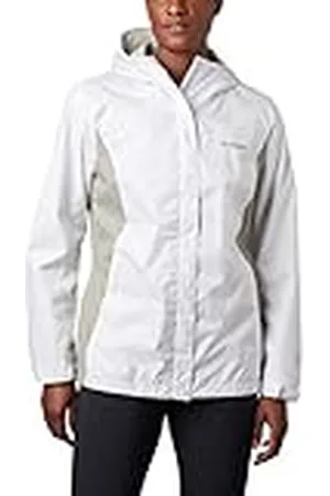 Columbia Arcadia Ii Damesjas Rain, Wit, Flint Grey, M