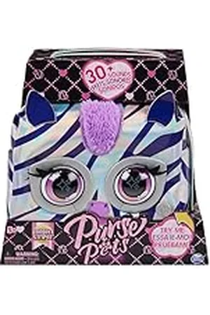 Purse Pets Metallic Bag - Zebra - Interactief speelgoedtas meer dan 30 geluiden en reacties