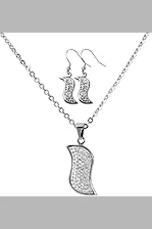 Akzent Dames-cmuckset roestvrij stalen ketting met oorbel 00217500008