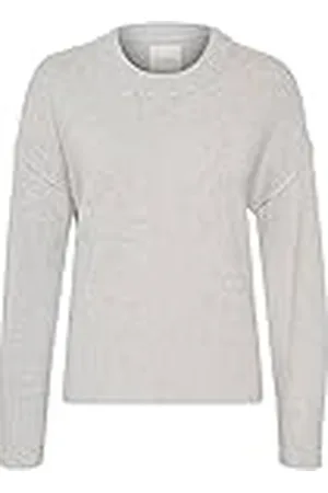 Part Two Damestrui, ronde hals, casual, lange mouwen, gebreide randen, , S
