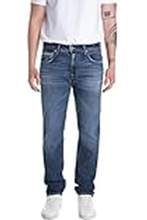 Replay Heren Straight Fit Jeans Grover Original Collectie, , 32W x 32L