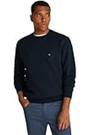 Tommy Hilfiger Heren ESSENTIAL FLEECE CREWNECK MW0MW37232, Pullover Sweatshirt, Blauw, XXL, , XXL