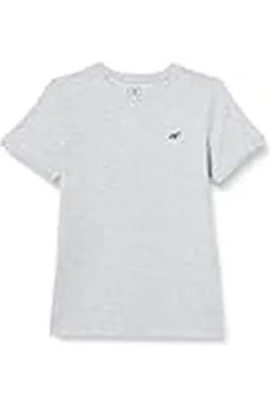 4F T-shirt M0795 Cold Light Grey Melange Kinderen 152, , 12 jaar