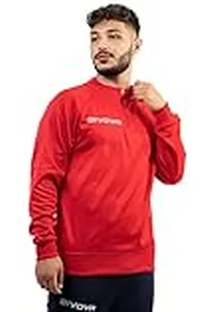 Givova Maglia Tecnica (Half Zip) 500 Sweatshirt, Rood, 4XS