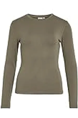 VILA VIALEXIA O-hals L/S TOP - NOOS, , L
