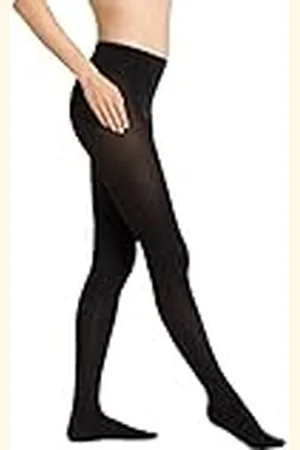 Camano Dames Online Women Comfort Soft Cotton Tights 2p, Black, 44-46