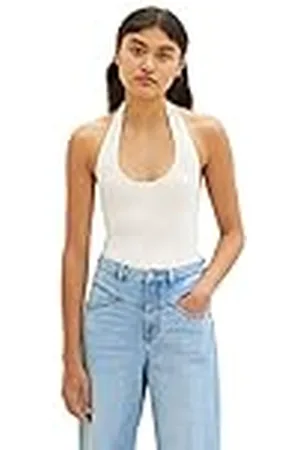 TOM TAILOR Basic haltertop voor dames, , XL