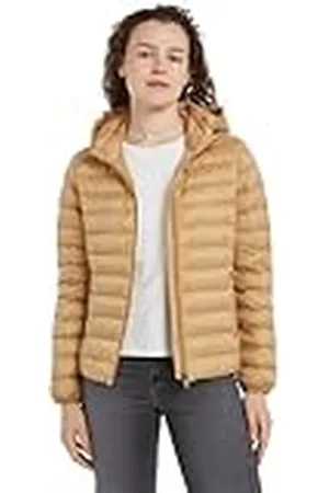 Tommy Hilfiger Dames LW PADDED WERELDWIJDE STREEP JAS WW0WW38927, Puffer Jacket, Khaki, XS, , XS