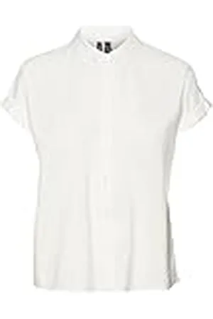 VERO MODA VMGRACE SS Shirt WVN GA NOOS Blouse, Iers Cream, S, , S