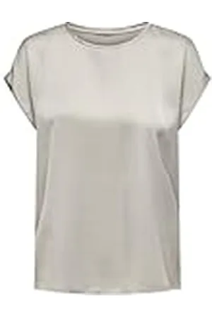 ONLY Dames Onllieke S/S Satin Mix Top WVN Noos blouse met korte mouwen, , L