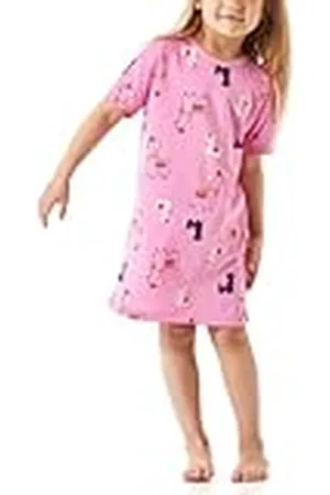 Schiesser Meisjesnachthemd, 100% organisch biologisch katoen, maat 92 tot 152, roze_181046, 98, , 98 cm