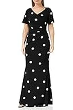 Gina Bacconi Maxi-jurk met plooien en plooien voor dames, , 36