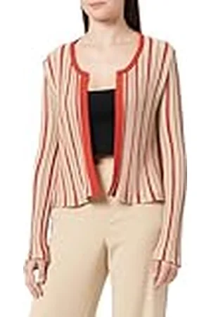 NAEMI Dames Cardigan 11026972-NA01, rood meerkleurig, S, , S