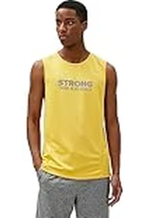 Koton Heren Sport Tank Top Slogan Bedrukt Crew Neck Mouwloos, , M
