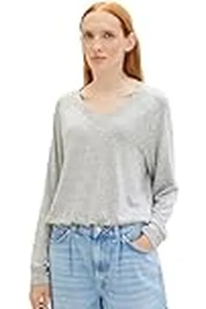 TOM TAILOR T-shirt met lange mouwen voor dames, , XS