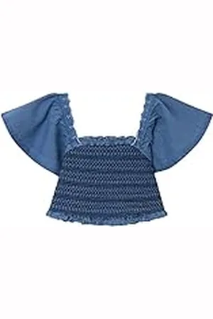 Pepe Jeans Sia Blouse voor meisjes, Blauw (Bay), 10 Jaar