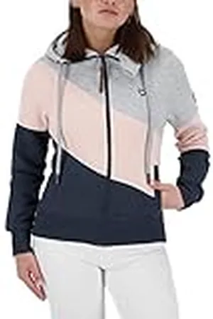 alife kickin Alife and Kickin SteffiAK A sweatjack voor dames, sweatjack, vrijetijdsjas, sweater met ritssluiting, XS-XXL, marine melange, L, , L