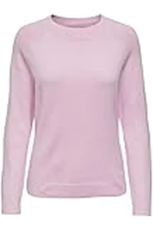 ONLY ONLRICA Life L/S KNT NOOS trui voor dames, pastellavendel/Detail:W. Melange, S