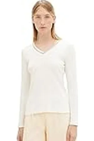 TOM TAILOR T-shirt met lange mouwen voor dames, , M