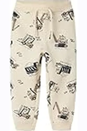 NAME IT Jongens Nmmvimo Nreg AOP SWE Pant Bru sweatbroek, zoemer zand, 86
