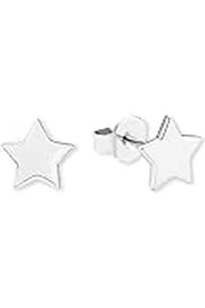 QS by s.Oliver Stud Earrings 925 Sterling zilveren damesoorbellen, 0,5 cm, , Ster, Wordt geleverd in Sieraden geschenkverpakking, 2020060