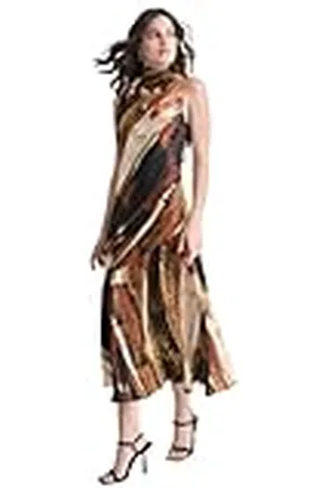 DKNY Mouwloze jurk voor dames, met opdruk, , L