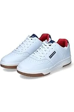 TOM TAILOR Heren 7480290001 Sneakers, wit-marineblauw, 41 EU, , 41 EU