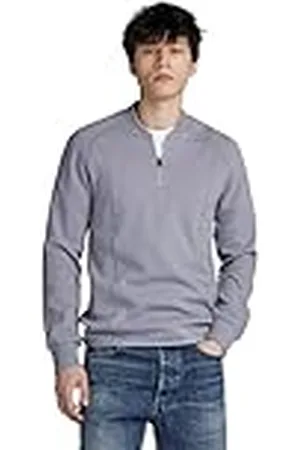 G-Star Raw Jirgi Half Zip Slim Tweeter T-shirts voor heren, , L