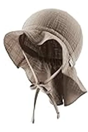 Sterntaler Uniseks katoenen mousseline voor kinderen, met bindband, zonnehoed, , 55