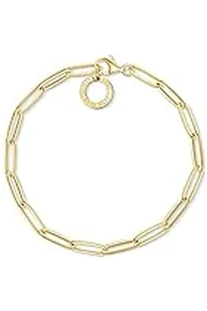 Thomas Sabo Damen-Charm-Armband Silber vergoldet X0253-413-39-L15,5