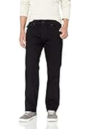 True Religion Heren Ricky Straight Back Flap Jeans - zwart - S