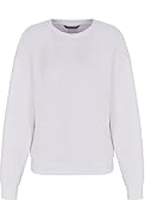 Armani Exchange Essentieel, geborduurd logo handtekening ronde hals sweatshirt voor dames, , XL