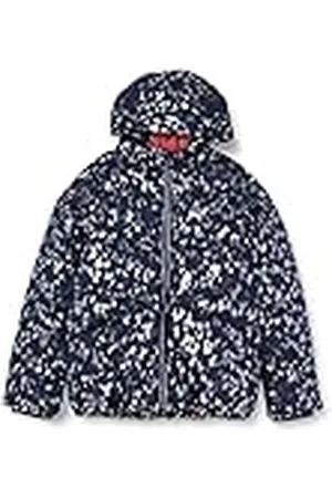 QS by s.Oliver Meisjes jas lange mouwen, donkerblauw AOP #252440, 116 cm