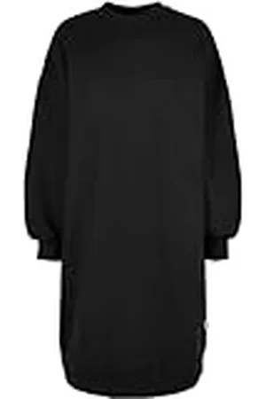 Urban classics Biologische oversized midi-jurk met ronde hals voor dames, , S