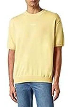 HUGO BOSS Heren Sdippo gebreide sweater, licht/pastelgeel 746, M, , M