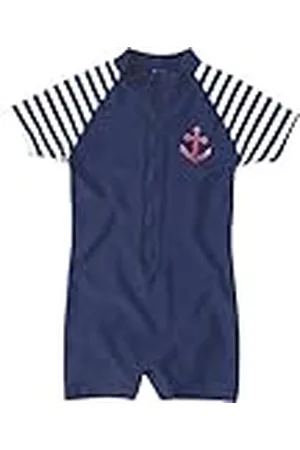 Playshoes Jongenszwembroek met uv-bescherming, eendelig maritieme zwembroek, , 86/92 cm