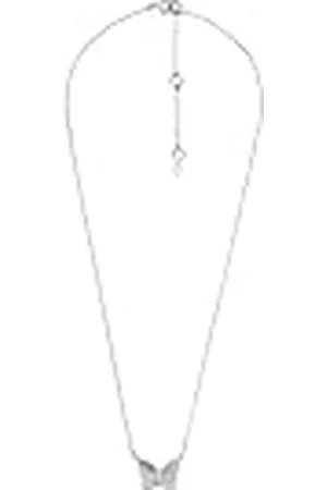 Fossil Schakelketting voor Dames Sterling Zilveren Vlinders, JFS00619040
