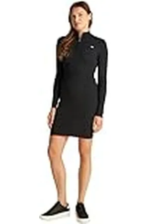 Tommy Hilfiger Dames TJW 1/4 Zip Trui Kabel Jurk DW0DW19490 Trui Jurk, , S, , S