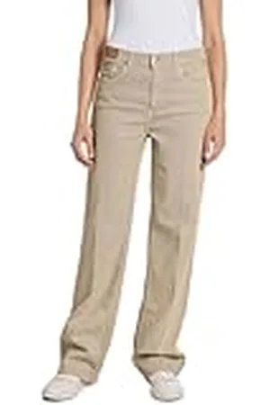 Replay Dames Relaxed Fit Straight Leg Jeans Melja, , 29W / 30L