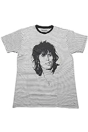 The Rolling Stones Rolling Stones Het T-shirt Keith Striped Officiële Unisex Zwart & , , L