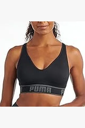 PUMA Naadloze sport-bh voor dames, /Grijs, XL