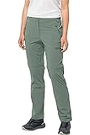Jack Wolfskin Glastal wandelbroek, piquégroen, maat 40 dames, , 38