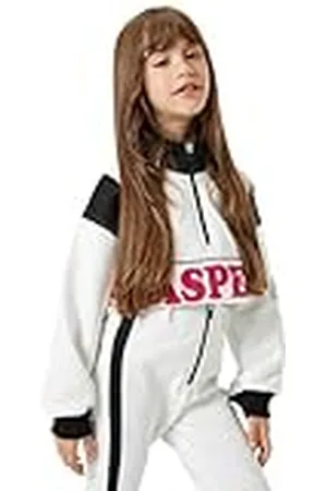 Koton Sweatshirt met lange mouwen voor meisjes, met hoge hals, halve rits, bedrukt, , 9-10 Jahre