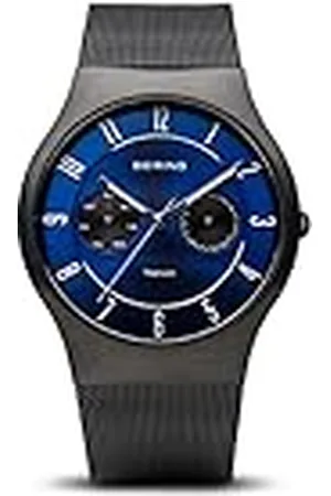 Bering Herenhorloge quartz uurwerk - Titanium collectie met titanium en saffierglas 11939-078
