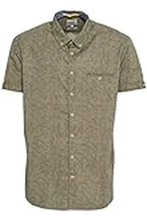 Camel Active Heren 409211/7S41 Overhemd, olijfbruin, S