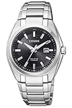 Citizen Analoog Eco-Drive horloge voor dames met titanium armband, , us:one size, armband