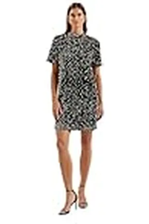Ted Baker WMD-AUDRIYY-Velvet Sequin T-Shirt Mini Jurk , , 38
