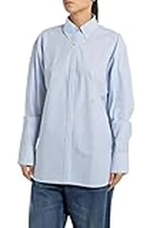 Replay Dames gestreepte blouse comfort fit katoen, , S