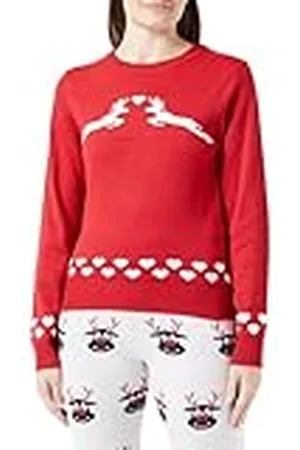ONLY Bestseller A/S Dames Onlxmas Snowflake Ls O-Neck KNT gebreide trui, , S