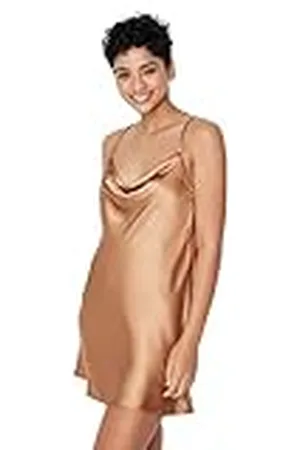 Trendyol Dames Homewear Midi Basic Getailleerde Geweven Nachthemd, ,36, , 62